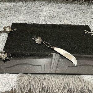 Butterfly Ginkgo Cheese Board with Knife reg. $300.00